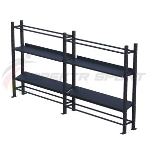 Купить Модульный стеллаж для гантелей, гирь и медболов 3780х430х1950 (2 секции) в Кызыле 
