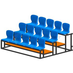 Купить Трибуна мобильная 3 ряда сиденья пластиковые на 15 мест в Кызыле 