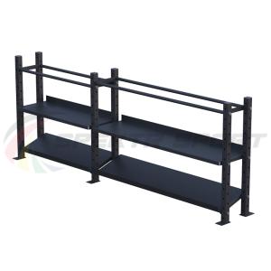 Купить Модульный стеллаж для гантелей, гирь и медболов 3180х430х1200 (2 секции) в Кызыле 